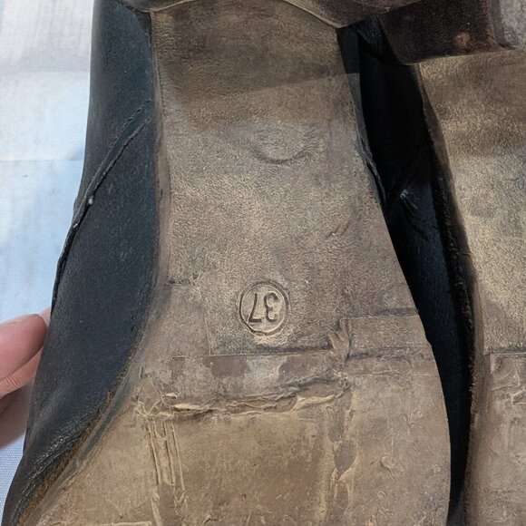 AS 98 2nd Step Black Leather Lace-Up Ankle Boots Size 37 - Picture 13 of 13